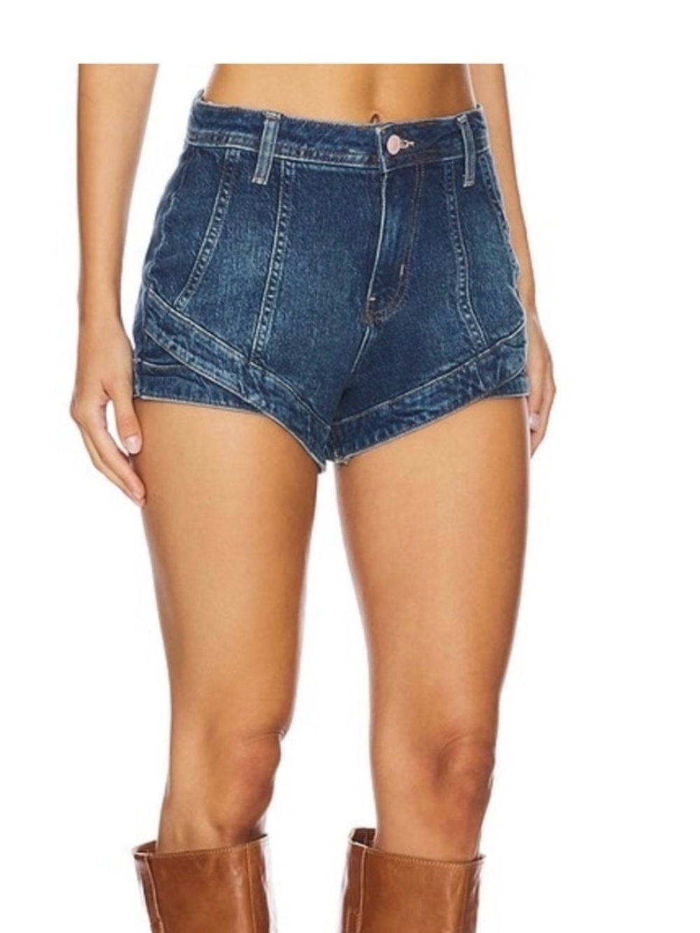 Free People We the Free Crvy high rise Mona actually powder trip indigo